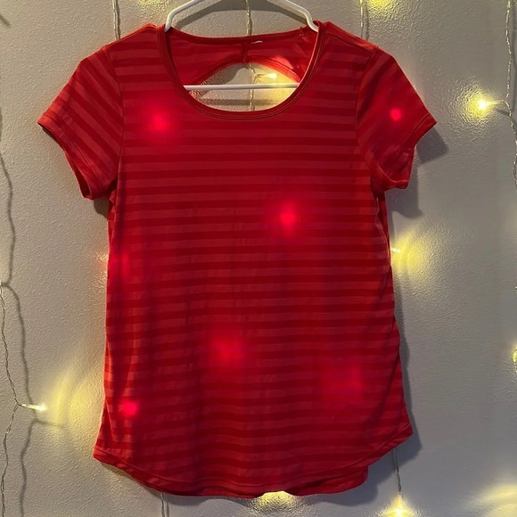 Ideology Striped Workout Top - Picture 1 of 2